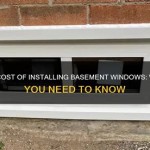 How Much Does It Cost To Install A Basement Window